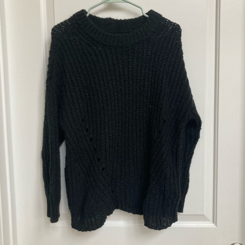 Black American eagle sweater